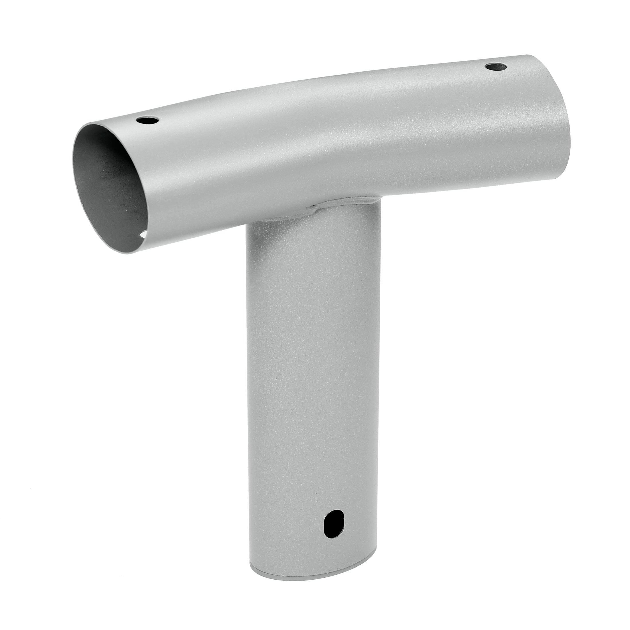 Power Steel Round Above Ground Pool T-Connector Replacement. Silver