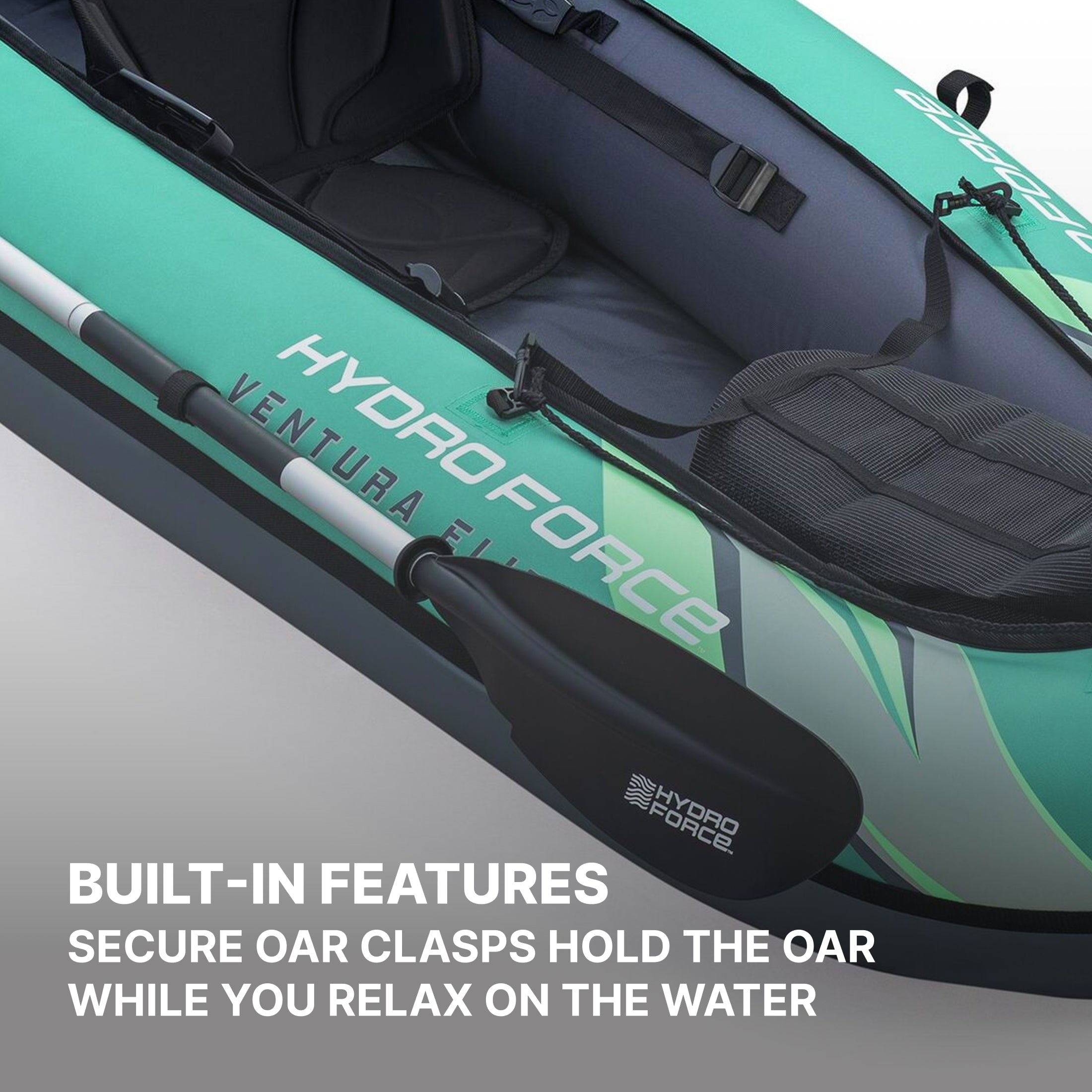 Hydro Force Ventura Elite X1 Inflatable 1-Person Kayak Set 9'2 - Image 5