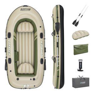 Hydro Force Voyager X3 Inflatable 3-Person Raft Set 9'8