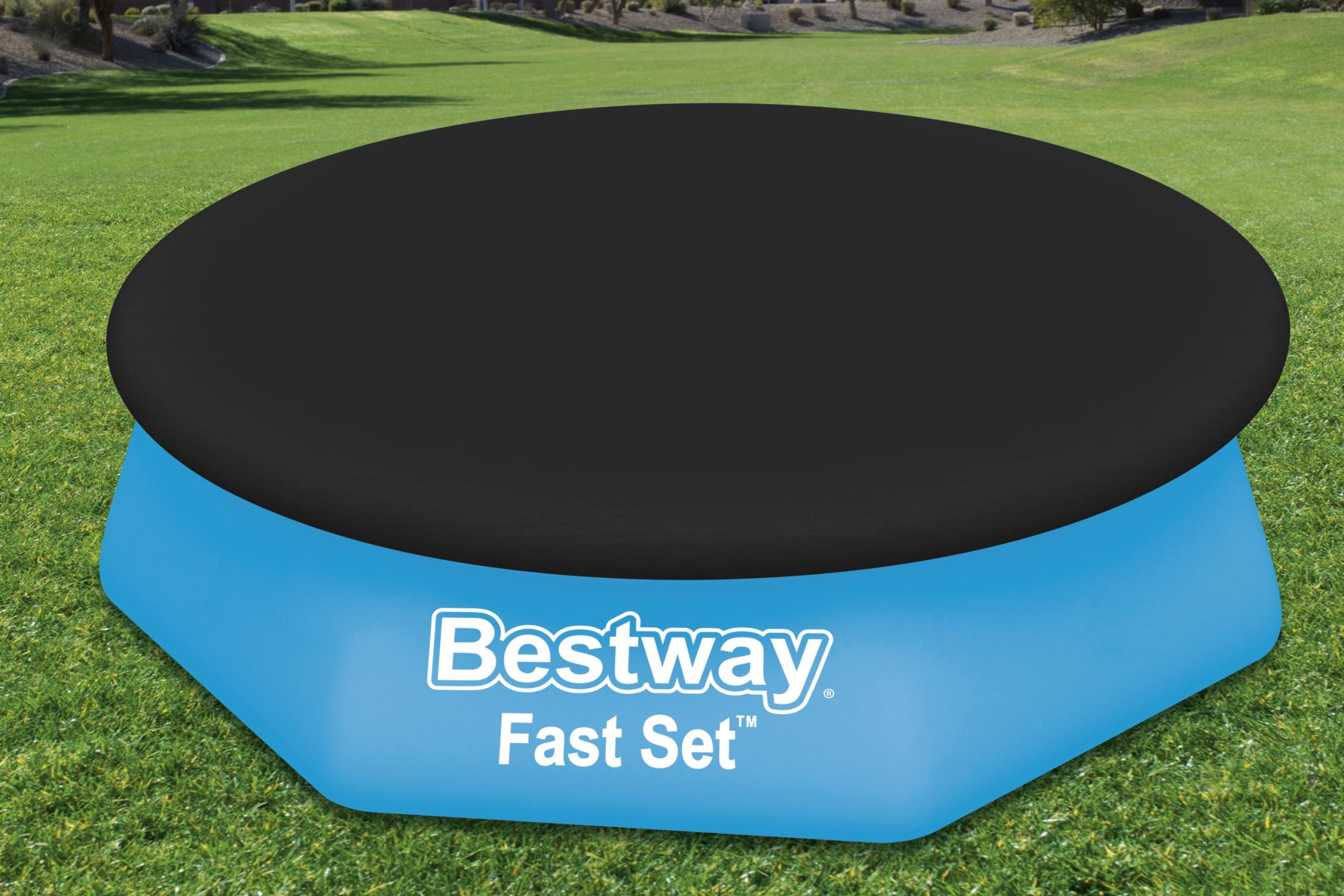 Bestway Fast Set Round Pool Cover for 8' Inflatable Ring Above Ground Pools - Image 2