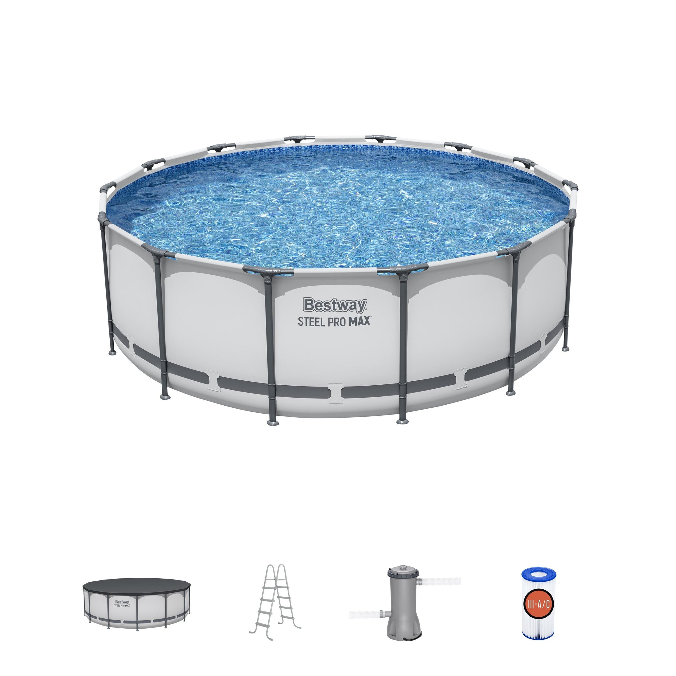 Bestway Steel Pro MAX 14' x 48 Above Ground Pool Set Round - Image 2