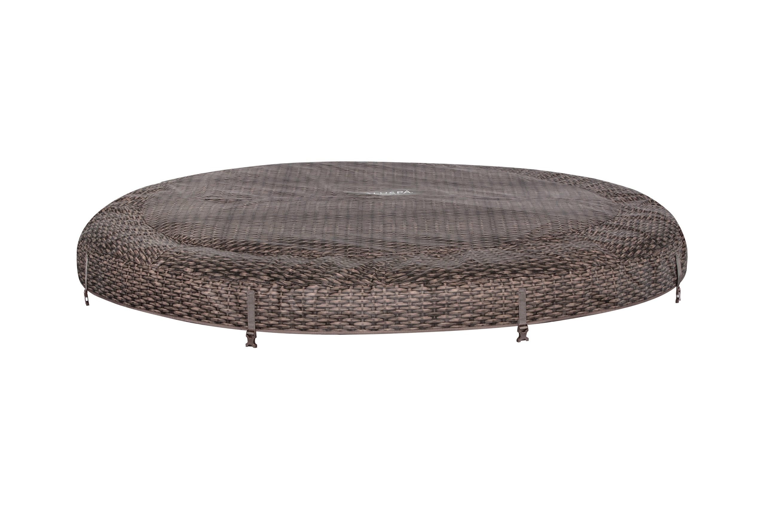 SaluSpa St. Moritz AirJet Hot Tub Top Cover Replacement. Brown Wicker