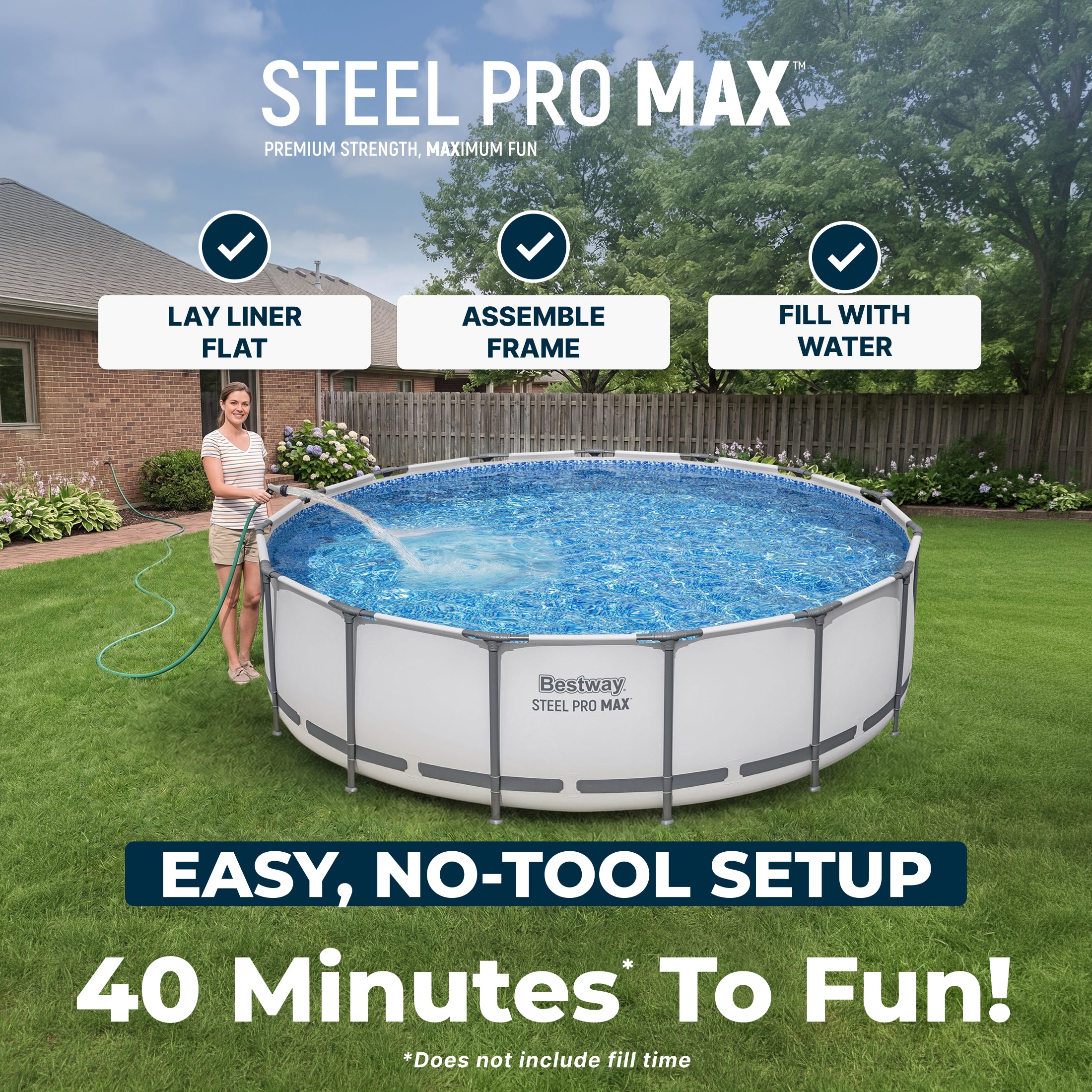 Bestway Steel Pro MAX Above Ground Pool Set 15' x 42 - Image 4