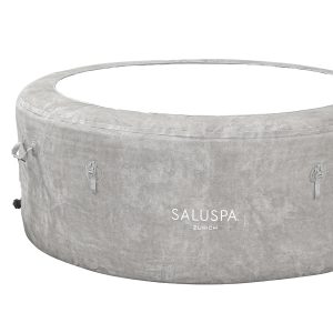 SaluSpa Zurich AirJet Hot Tub Liner Leatheroid Cover Replacement. Light Gray
