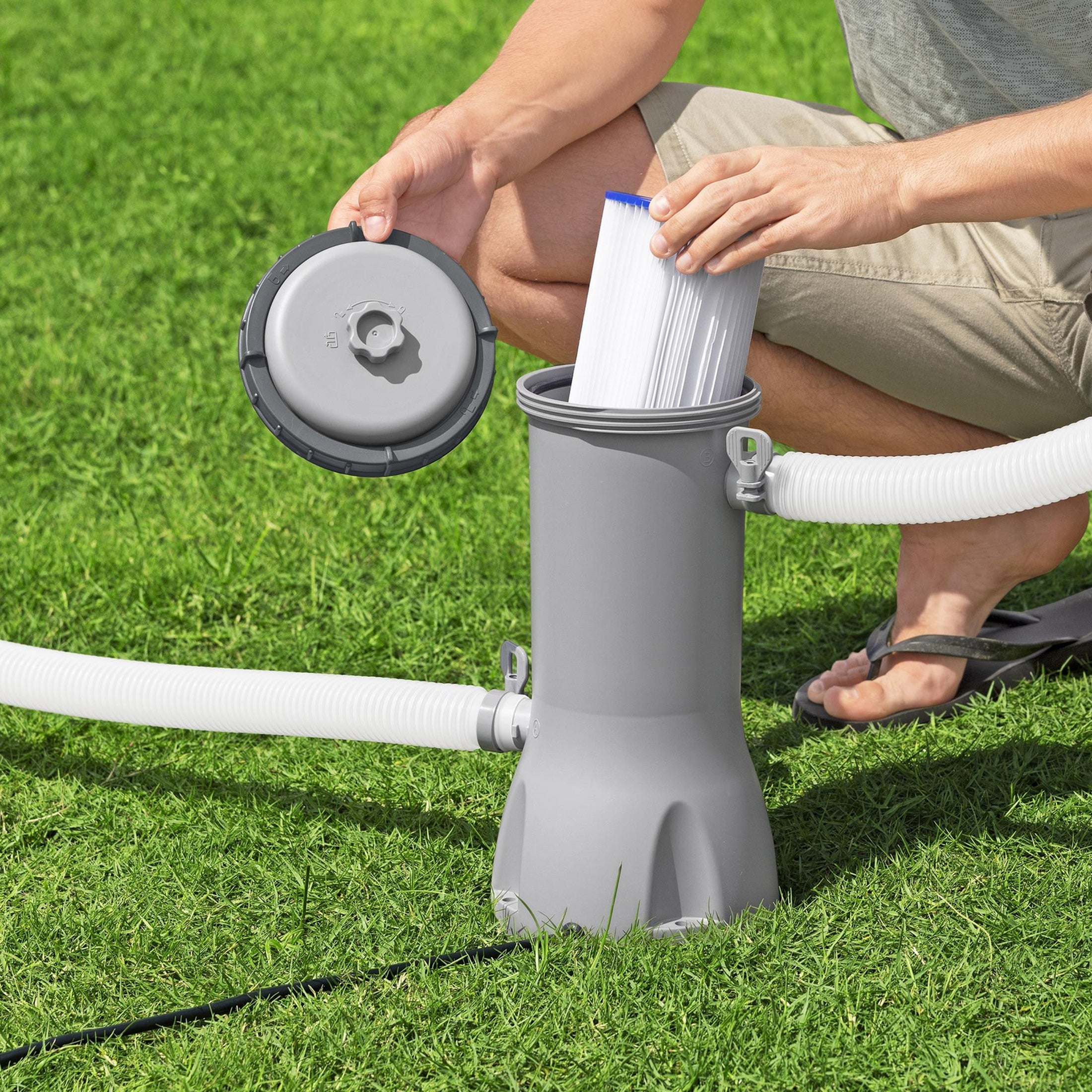 Bestway 1.000 gal. Above Ground Pool Filter Pump - Image 3