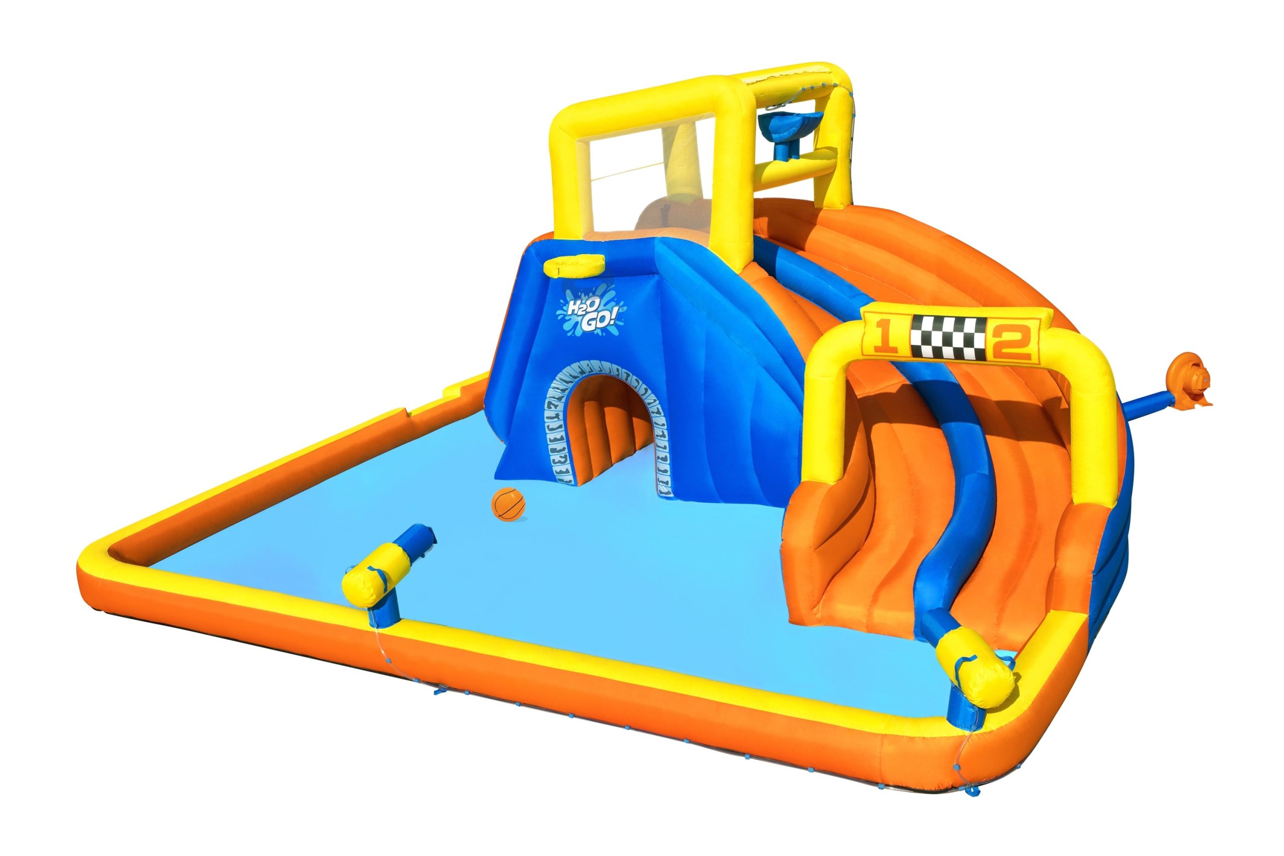 H2OGO! Super Speedway Kids Inflatable Water Park 8'8 - Image 2