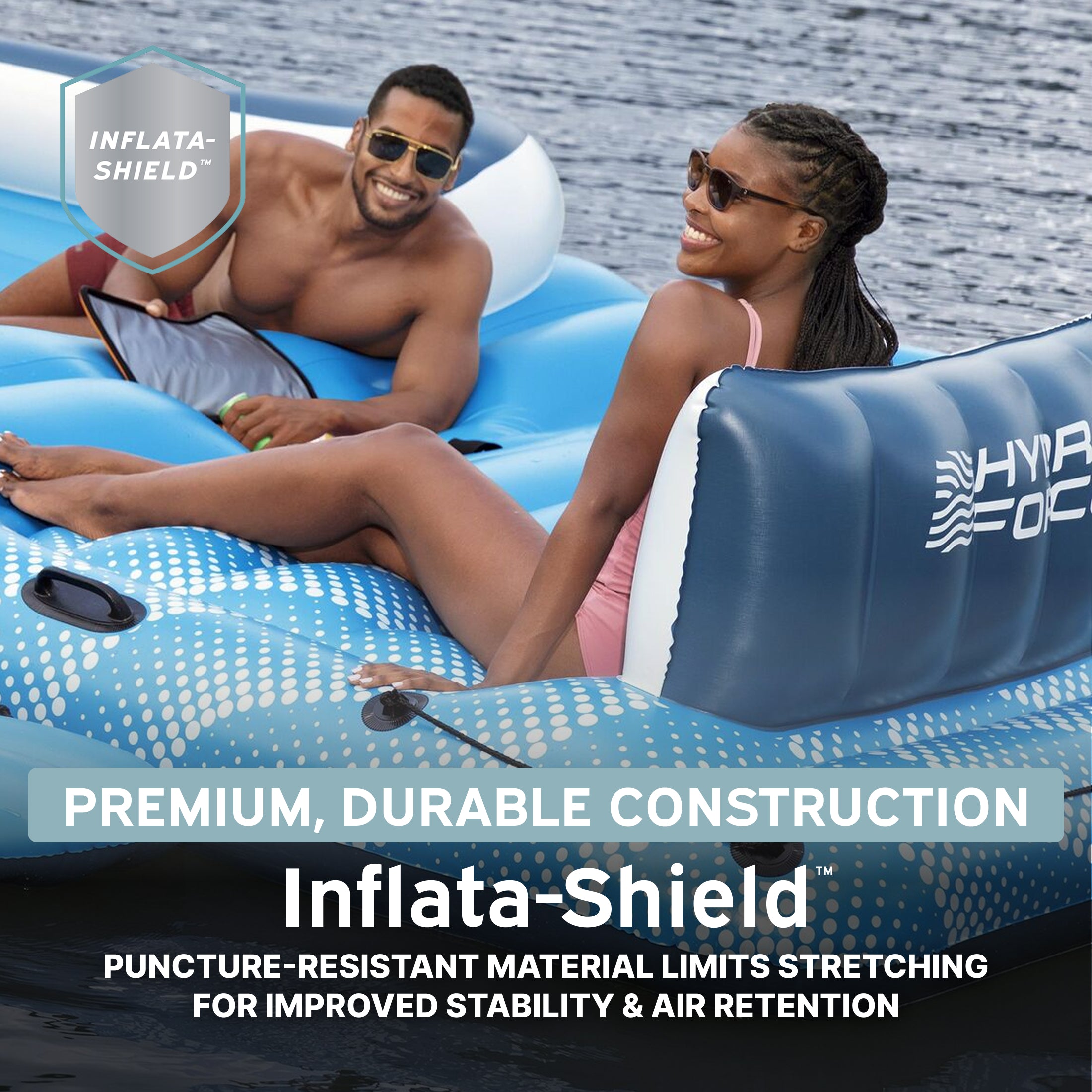 Hydro Force Bloc Party 8-Person Modular Inflatable Party Island and Floating Cooler - Image 4