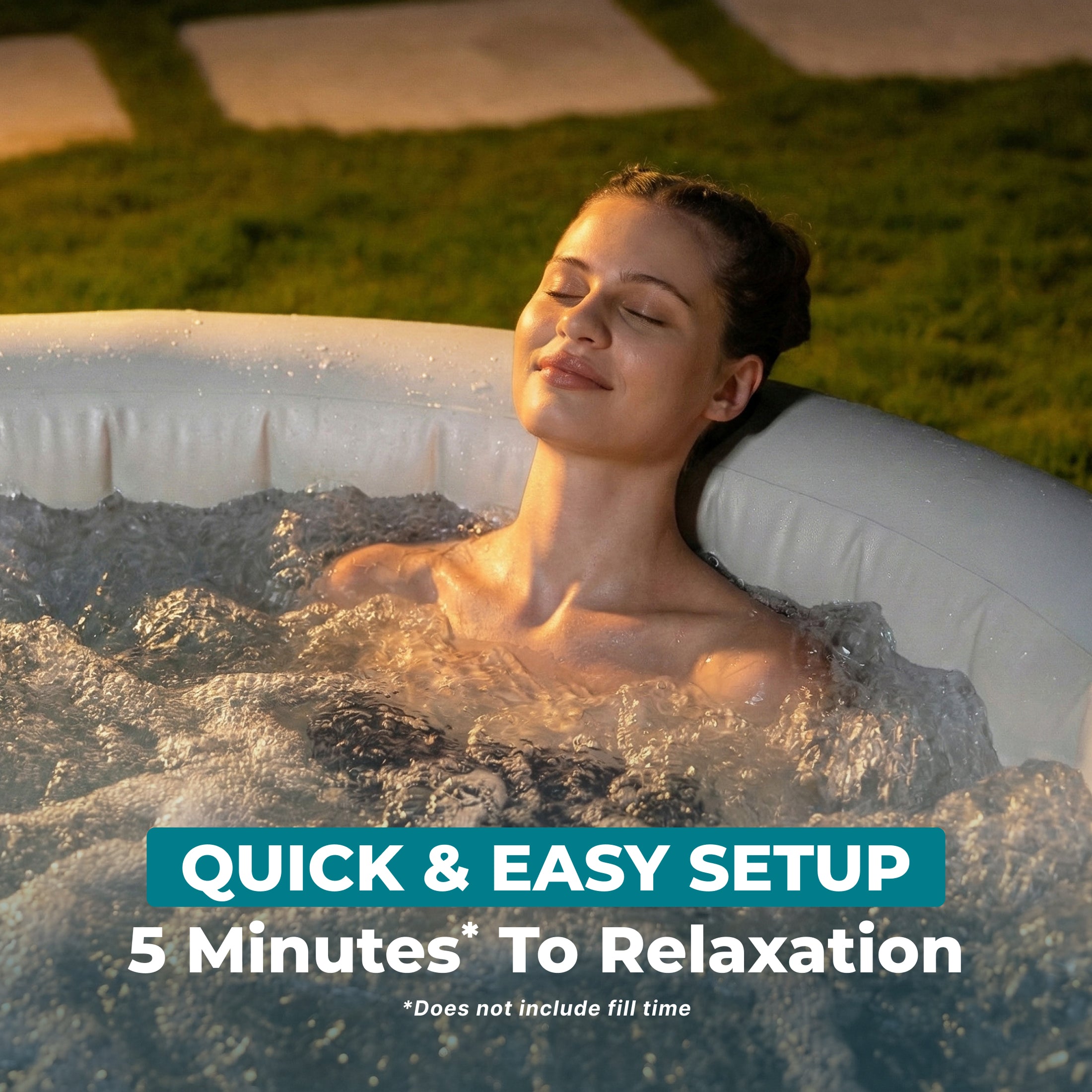SaluSpa Hot Springs Energy-Efficient AirJet 2-4 Person Inflatable Hot Tub - Image 7